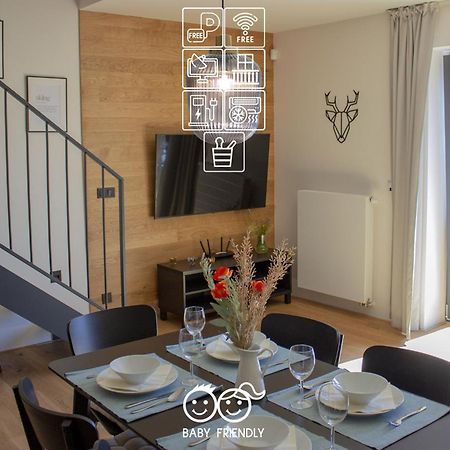 Enjoy Harrachov - Atraktivní slunný klimatizovaný apartmán 14 v centru Harrachova se saunou, wallboxem EV, herní konzolí, počítačem s win 10, Netflix a jedinečným výhledem na Čertovu horu se skokanskými můstky Exterior foto
